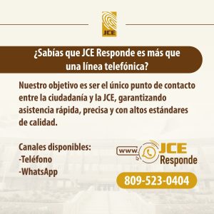TRANSPARENCIA: JCE continúa fortaleciendo los servicios a través de su “Centro de Contacto Institucional JCE Responde”
