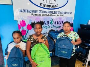 COMUNITARIA: Niños inician año escolar con útiles escolares y mochilas donados por FUNVIMAMESO