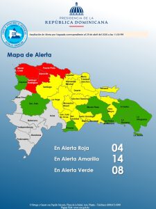 !ALERTA ROJA! En cuatro provincias, 14 en amarilla y ocho en verde debido a la incidencia de una vaguada asociada a un sistema frontal