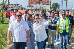 MALECÓN DE SANTO DOMINGO: Carolina y Paliza supervisan trabajos finales del Paseo 30 de Mayo y anuncian su inauguración la próxima semana