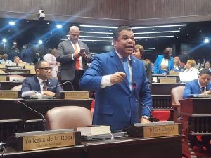 !SE LLEVAN PULMON VERDE! Tobías Crespo denuncia ante pleno Cámara de Diputados que Ministerio de Obras Pública destruye áreas verdes en avenida Los Proceres