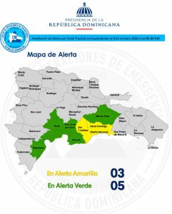 !LLUEVE EN SANTO DOMINGO Y OTRAS PROVINCIAS! El Centro de Operaciones de Emergencias coloca en alertas verde y amarilla varias localidades